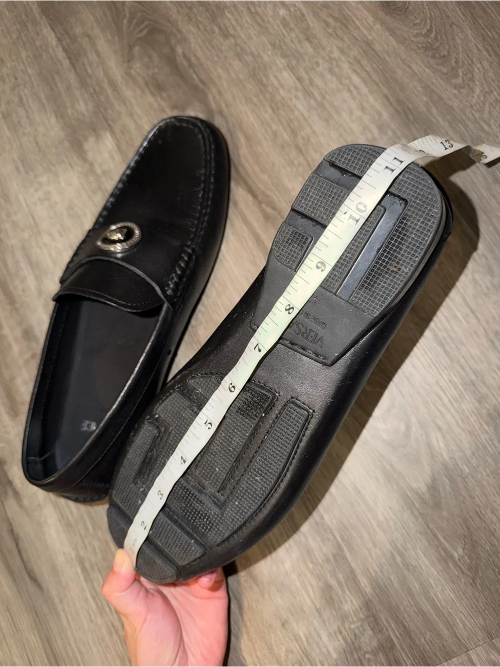 Authentic Versace leather dress loafers